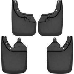 imageHusky Liners  Front ampamp Rear Mud Guards  20162023 Toyota Tacoma with OEM Fender Flares  Black 2 Pc  56946Custom Mud Guards Front and Rear Mud Guard Set