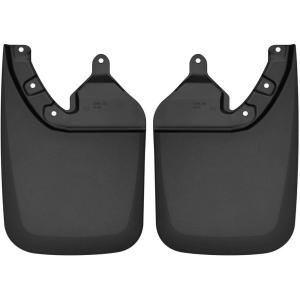 imageHusky Liners  Front ampamp Rear Mud Guards  20162023 Toyota Tacoma with OEM Fender Flares  Black 2 Pc  56946Custom Rear Mud Guards