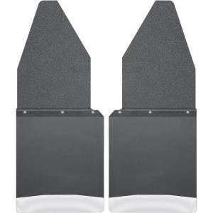 imageHusky Liners  Mud Flaps  Kick Back Mud Flaps 12quot Wide  Black Top and Stainless Steel Weight  Black  17104  Fits 19882018 Ford F150F250F350 2 Pcs