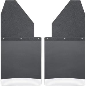 imageHusky Liners  Mud Flaps  Kick Back Mud Flaps 14quot Wide  Black Top and Stainless Steel Weight  Black  17111  Fits Chevrolet Silverado Ford F150 Dodge Ram Toyota TocomaTundra 2 Pcs
