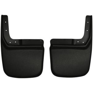 imageHusky Liners  Rear Mud Guards  20072018 Jeep Wrangler JK wStandard Bumper  Black 2 Pc  57141