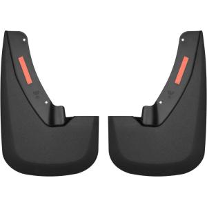 imageHusky Liners Custom Mud Guards  Fits 20092024 Ram 1500Ram 1500 1924 Classic Body 20102018 Ram 25003500 wSingle Rear Wheels ampamp wOEM  Front ampamp Rear 4pc Black  58186Custom Front Mud Guards