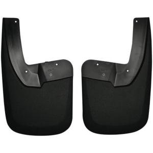 imageHusky Liners Custom Mud Guards  Fits 20092024 Ram 1500Ram 1500 1924 Classic Body 20102018 Ram 25003500 wSingle Rear Wheels ampamp wOEM  Front ampamp Rear 4pc Black  58186Custom Rear Mud Guards