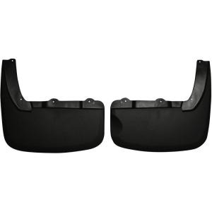 imageHusky Liners Custom Mud Guards  Fits 20092024 Ram 1500Ram 1500 1924 Classic Body 20102018 Ram 25003500 wSingle Rear Wheels ampamp wOEM  Front ampamp Rear 4pc Black  58186Custom Dually Rear Mud Guards