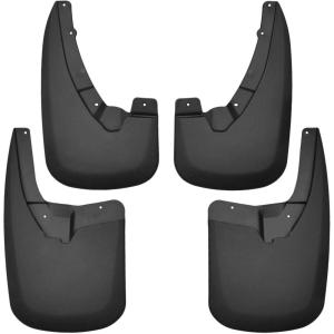 imageHusky Liners Custom Mud Guards  Fits 20092024 Ram 1500Ram 15001924 Classic Body 20102018 Ram 25003500 wSingle Rear Wheels ampamp wOut OEM Fender Flares  Front ampamp Rear Set 4pc Black  58176Custom Front and Rear Mud Guard Set