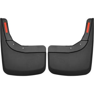 imageHusky Liners Custom Mud Guards  Fits 20192026 Chevrolet Silverado 1500 Excludes ZR2 LT Trail Boss Custom Trail Boss  Rear Set 2pc Black  59261