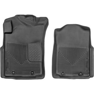 imageHusky Liners Xact Contour Floor Mats  Fits 20052011 Tacoma Double Access ampamp Standard Cab  Front Row 2pc Black  53721