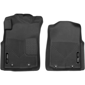 imageHusky Liners Xact Contour Floor Mats  Fits 20122015 Toyota Tacoma Double ampamp Access Cab 20122014 Toyota Tacoma Standard Cab  Front Row 2pc Black  53701