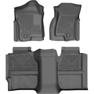 imageHusky Liners Weatherbeater Floor Mats  Fits 19992007 Chevrolet Silverado 1500 ampamp GMC Sierra 1500 Extended CAB ONLY 2007 Classic Body Only  More  Front ampamp 2nd Row 3pc Black  93901