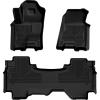 imageHusky Liners Weatherbeater Floor Mats  Fits 20252026 Dodge Ram 1500 Quad CAB ONLY  Front ampamp 2nd Row 3pc Black  94571