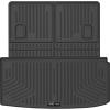 imageHusky Liners Weatherbeater Floor Mats  Fits 20222025 Acura MDX  Front ampamp 2nd Row 3pc Black  95181Black