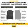 imageHusky Liners Weatherbeater Floor Mats  Fits 20222025 Nissan Frontier Crew ampamp King CAB ONLY  Front Row 2pc Black  13521