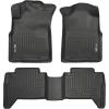 imageHusky Liners Weatherbeater Floor Mats  Fits 2005  2015 Toyota Tacoma Double Cab Footwell Coverage  Front ampamp 2nd Row 3pc Black  98951
