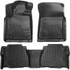 imageHusky Liners Weatherbeater Floor Mats  Fits 20072011 Toyota Tundra CREWMAX ampamp Double CAB ONLY Footwell Coverage  Front ampamp 2nd Row 3pc Black  98581Black