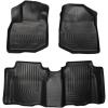 imageHusky Liners Weatherbeater Floor Mats  Fits 20092013 Honda Fit  Front ampamp 2nd Row 3pc Black  984912009  2013