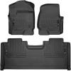 imageHusky Liners Weatherbeater Floor Mats  Fits 20172025 Ford F250F350 SUPERCAB ONLY Will NOT Fit SuperCrew  Front ampamp 2nd Row 3pc Black  94071