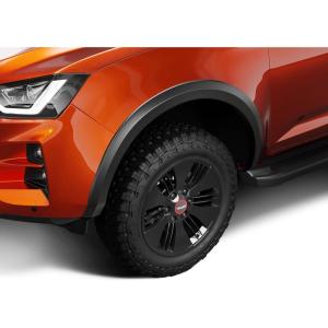 imageHusky Liners Fender Flares OE Style  Fits 20212024 Isuzu DMax  Front ampamp Rear 4pcs Black  2806913