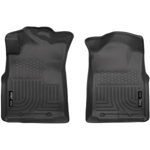 imageHusky Liners Weatherbeater Floor Mats  Fits 20052015 Toyota Tacoma Double ampamp Access CAB ONLY 20052014 Tacoma Standard CAB  Front Row 2pc Black  13941