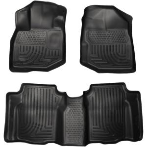 imageHusky Liners Weatherbeater Floor Mats  Fits 20092013 Honda Fit  Front ampamp 2nd Row 3pc Black  984912009  2013