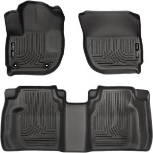 imageHusky Liners Weatherbeater Floor Mats  Fits 20092013 Honda Fit  Front ampamp 2nd Row 3pc Black  984912015  2020
