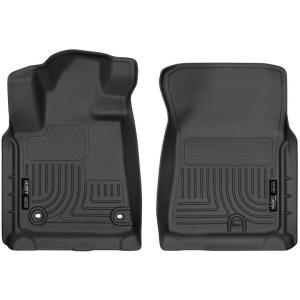 imageHusky Liners Weatherbeater Floor Mats  Fits 20122021 Toyota Tundra CrewMax ampamp Double Cab 1217 Tundra Regular Cab 1222 Sequoia  Front Row 2pc Black  18561