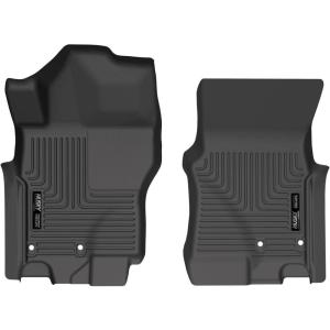 imageHusky Liners Weatherbeater Floor Mats  Fits 20222025 Nissan Frontier Crew ampamp King CAB ONLY  Front Row 2pc Black  13521