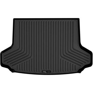 imageHusky Liners Weatherbeater Floor Mats  Fits 20242026 Honda HRV  Front ampamp 2nd Row 3pc Black  95241Cargo