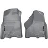 imageHusky Liners Weatherbeater Floor Mats  Fits 20092024 Ram 1500 1924 Classic Body only Crew CAB ONLY 20102018 Ram 25003500 wAutomatic Transmission  Front ampamp 2nd Row 3pc Grey  99002Grey