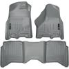 imageHusky Liners Weatherbeater Floor Mats  Fits 20092024 Ram 1500 1924 Classic Body only Crew CAB ONLY 20102018 Ram 25003500 wAutomatic Transmission  Front ampamp 2nd Row 3pc Grey  99002Grey