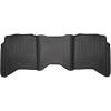 imageHusky Liners Weatherbeater Floor Mats  Fits 20092024 Ram 1500 1924 Classic Body only Crew CAB ONLY 20102018 Ram 25003500 wAutomatic Transmission  Front ampamp 2nd Row 3pc Grey  99002Black
