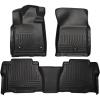 imageHusky Liners Weatherbeater Floor Mats  Fits 20122013 Toyota Tundra CREWMAX ampamp Double CAB ONLY  Front ampamp 2nd Row 3pc Black  99591Black