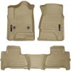 imageHusky Liners Weatherbeater Floor Mats  Fits 20152020 Chevrolet Tahoe ampamp GMC Yukon  Front ampamp 2nd Row 3pc Tan  99203