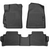imageHusky Liners Weatherbeater Floor Mats  Fits 20172020 Hyundai Elantra  Front ampamp 2nd Row 3pc Black  98871