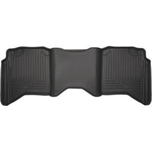 imageHusky Liners Weatherbeater Floor Mats  Fits 20092024 Ram 1500 1924 Classic Body only Crew CAB ONLY 20102018 Ram 25003500 wAutomatic Transmission  Front ampamp 2nd Row 3pc Grey  99002Black