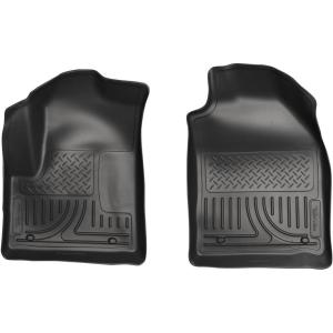 imageHusky Liners Weatherbeater Floor Mats  Fits 20102013 Ford Transit Connect wCarpet Flooring  Front Row 2pc Black  18751