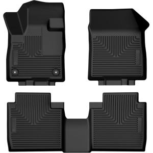 imageHusky Liners Weatherbeater Floor Mats  Fits 20242026 Lincoln Nautilus  Front ampamp 2nd Row 3pc Black  95571Front  2nd Row