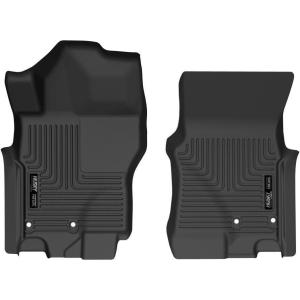 imageHusky Liners Xact Contour Floor Mats  Fits 20222025 Nissan Frontier Crew CAB ONLY ampamp King CAB ONLY  Front Row 2pc Black  51901