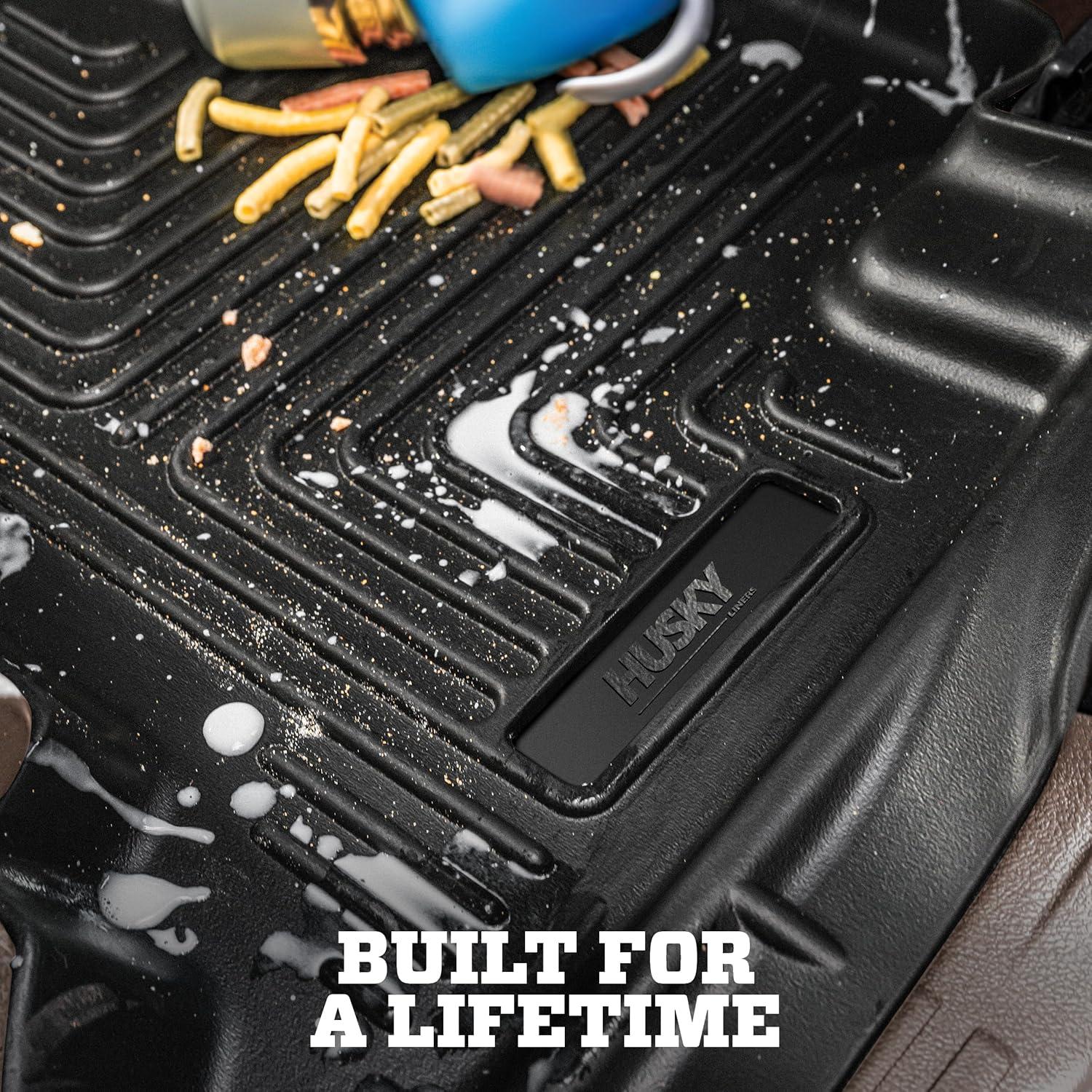 imageHusky Liners Weatherbeater Floor Mats  Fits 20142016 Kia Sportage wFactory Carpet Mat Retaining Hooks  Front amp 2nd Row 3pc Black  99821