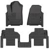 imageHusky Liners Weatherbeater Floor Mats  Fits 20222025 Jeep Wagoneer w2nd Row Bucket Seats  Front amp 2nd Row 3pc Black  99061