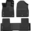 imageHusky Liners Weatherbeater Floor Mats  Fits 20242026 Honda Pilot  Front amp 2nd Row 3pc Black  95821Front  2nd Row