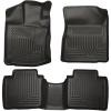 imageHusky Liners Weatherbeater Floor Mats  Fits 20122014 Toyota Venza  Front amp 2nd Row 3pc Black  99541