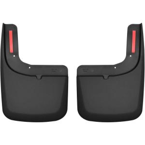 imageHusky Liners  Front Mud Guards  20172022 Ford F250F350 Super Duty wOEM Fender Flares Front Set  Black 2 Pc  58471WITH Fender Flares not Tremor