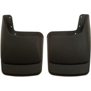 imageHusky Liners  Rear Mud Guards  20032010 Ford F250F350 Super Duty wSingle Rear Wheels amp OE Fender Flares Rear Set  Black 2 Pc  57581