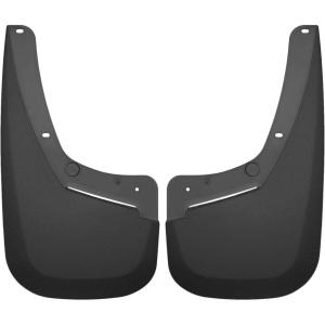 imageHusky Liners Custom Mud Guards  Fits 20192024 Dodge Ram 3500 wOut OEM Factory Fender Flares  Rear Set 2pc Black  59081
