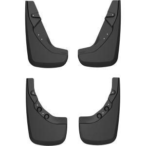 imageHusky Liners Custom Mud Guards  Fits 2024 Toyota Tacoma Double Cab Models wFactory Fender Flares  Front amp Rear 4pc Black  56956