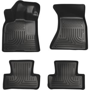 imageHusky Liners Weatherbeater Floor Mats  Fits 20112024 Chrysler 300 amp Dodge Charger Rear Wheel Drive only  Front amp 2nd Row 4pc Black  98081
