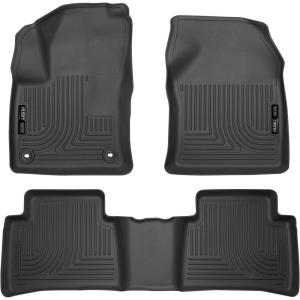imageHusky Liners Weatherbeater Floor Mats  Fits 20162022 Toyota Prius 20172021 Toyota Prius Prime  Front amp 2nd Row 3pc Black  989912016  2022 Prius  2017  2021 Prime  Front  2nd Row