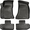 imageHusky Liners Weatherbeater Floor Mats  Fits 20112015 Dodge Challenger  Front amp 2nd Row 4pc Black  98071