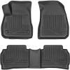 imageHusky Liners Weatherbeater Floor Mats  Fits 20162025 Chevrolet Malibu  Front amp 2nd Row 3pc Black  99191