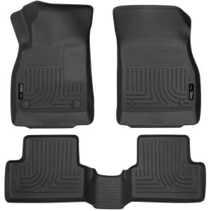 imageHusky Liners Weatherbeater Floor Mats  Fits 20112015 Chevrolet Cruze 2016 Chevrolet Cruze Limited  Front amp 2nd Row 3pc Black  98161